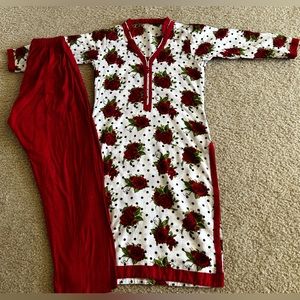 Little Girls Pakistan/Indian 2 PCS Kurti + Trouser